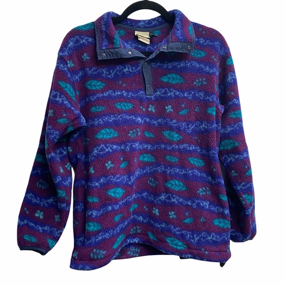 L.L. Bean Jackets & Blazers - 💜4/$40 L.L. Bean Vintage Snap Fleece Pullover